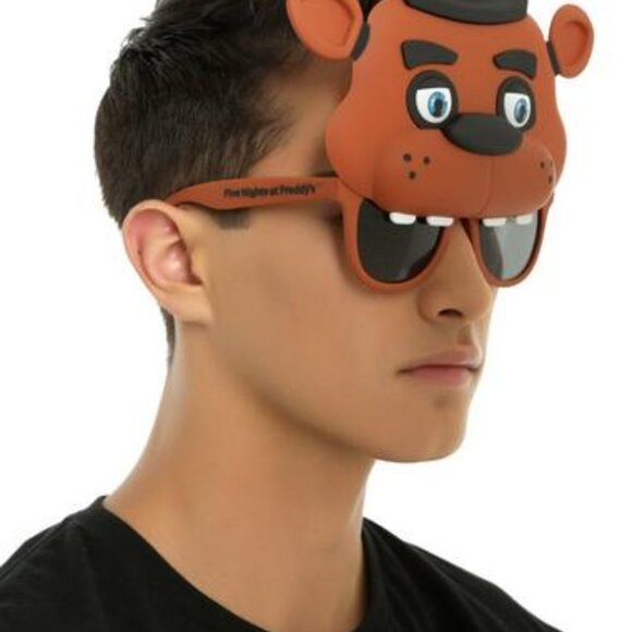 FNAF Freddy Fazbear Halloween Costume Mask Sunglasses Five Nights at Freddys New - Picture 4 of 11